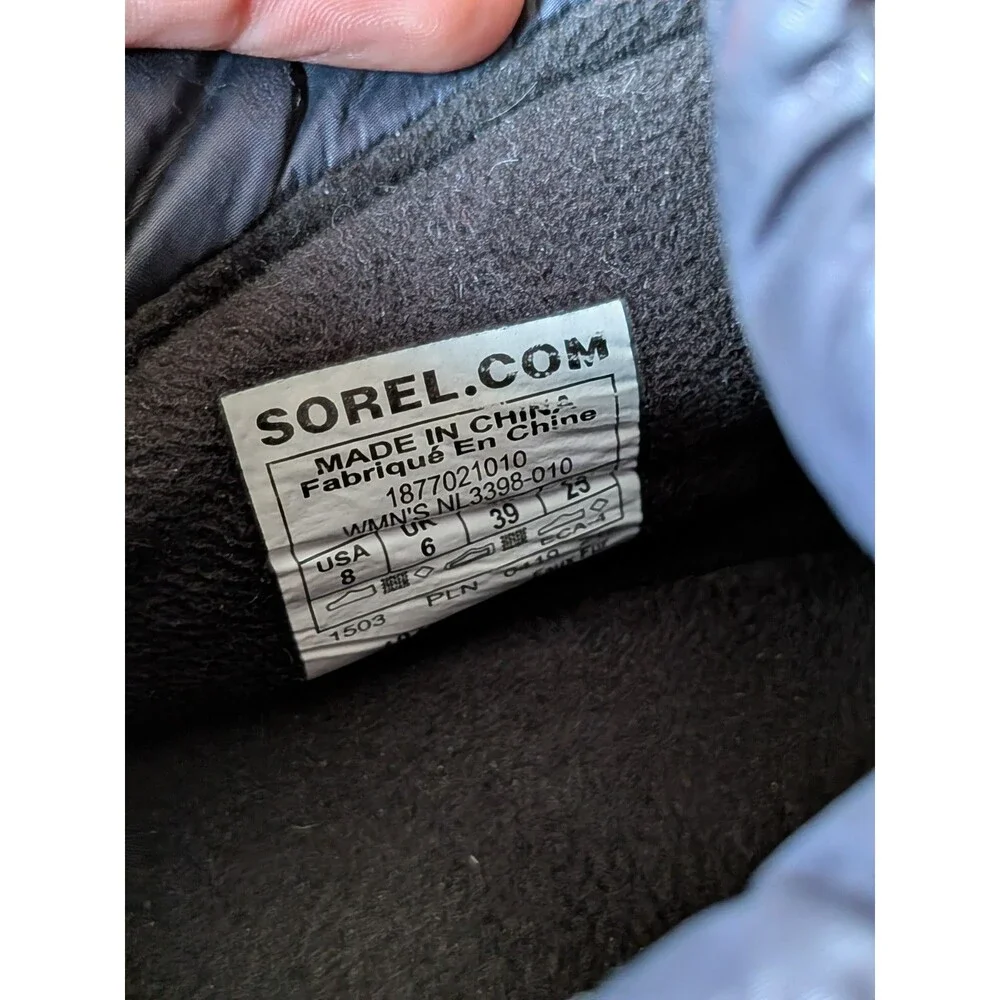 Sorel Out N About Puffy Lace Womens Boots Size US 8 Blue‎
